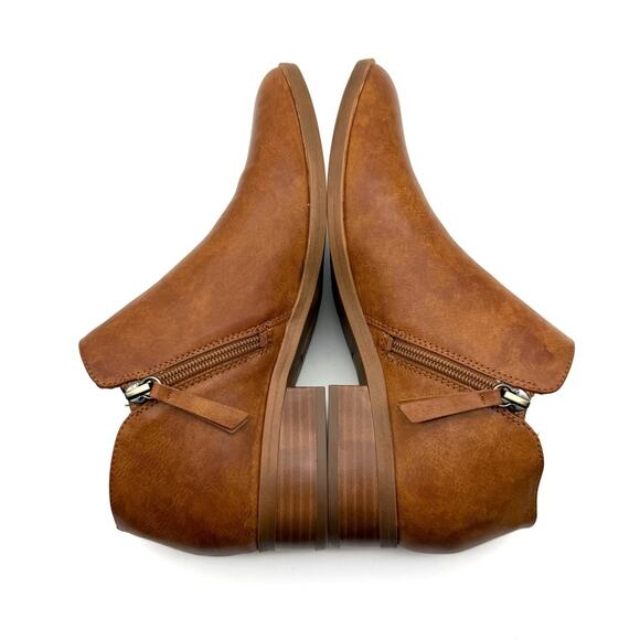Soul Naturalizer Respect Zipper Bootie Gingerbread Brown Cognac 8 - Picture 6 of 11